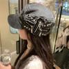 Spice Girls Rivet Denim Beret Cloth Equestrian Hat Casual Denim Octagonal Hat  Ladies
