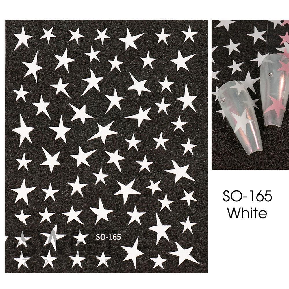 Nail Stickers with Gold, Silver, Stars, Multiple Shapes, and Pentagonal Stars for Nail Stickers