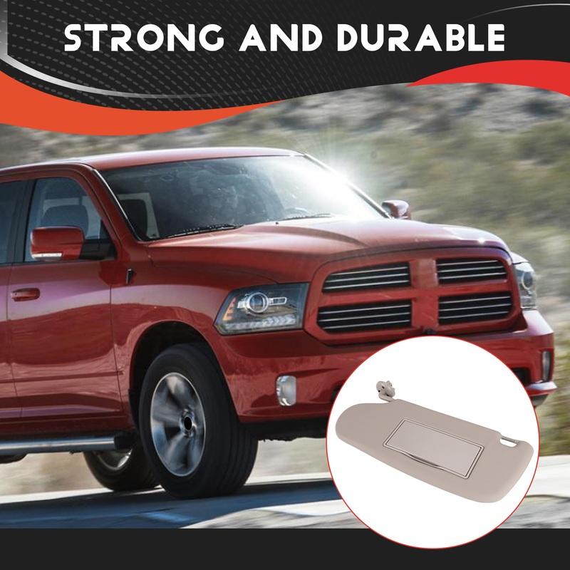 1Pair Car Sun Visors Shades Vanity Mirror 1902167 For Dodge Ram 1500 2002-2009 2500 3500 2003-2009 Sun Shade Sunvisors