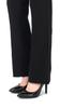 Stretch Straight Leg Long Pants for Office and Perfect for a Beautiful Leg Silhouette Size Women's Pants, Business, (Black, LL)
