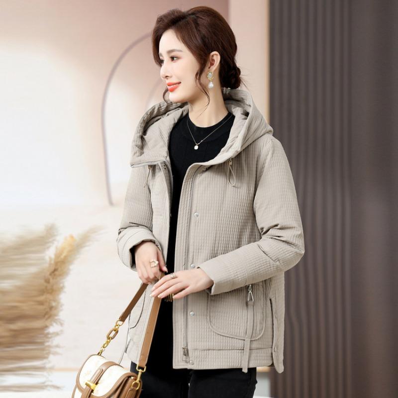 Middle-aged and Old Women's Clothing Winter New Fashionable Large-size Middle-aged Mother Winter Down Jacket Elderly Thickened Cotton-padded Jacket