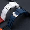 24mm Soft Top Quality Colorful Rubber Watchband For Panerai Strap Black Green Blue Red Band Butterfly Buckle Sport Waterproof