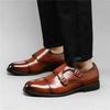 New Britain Gentleman Black Brown Monk Strap Slip On Shoes For Men Casual Loafers Business Formal Dress Footwear Zapatos Hombre