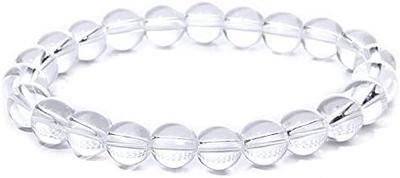 [Kyojudo] Crystal Power Stone Bracelet, Natural Crystal, Natural Stone, April Birthstone, Men's & Women's (8mm, 17)
