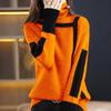 Thickened Retro Sweater Turtleneck Autumn and Winter Loose Pullover Inner Knit Sweater Bottoming Top Women