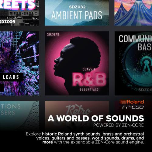 Roland FP-E50-BK Multifunctional Portable Digital Piano with 88 Keys, Black