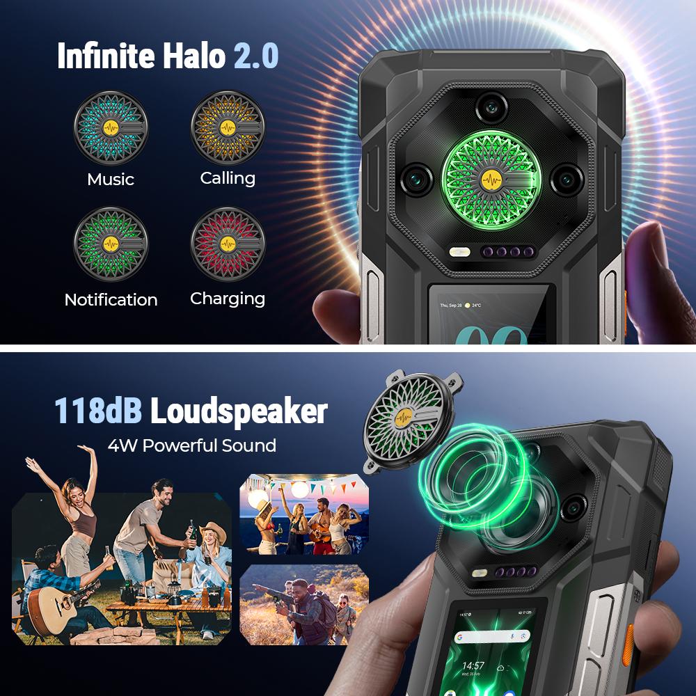 Ulefone Armor 33 4G Rugged Phone 25500 mAh 512GB ROM Up to 24GB RAM 120Hz 6.59" NFC Android 15 66W Global Version Smartphone