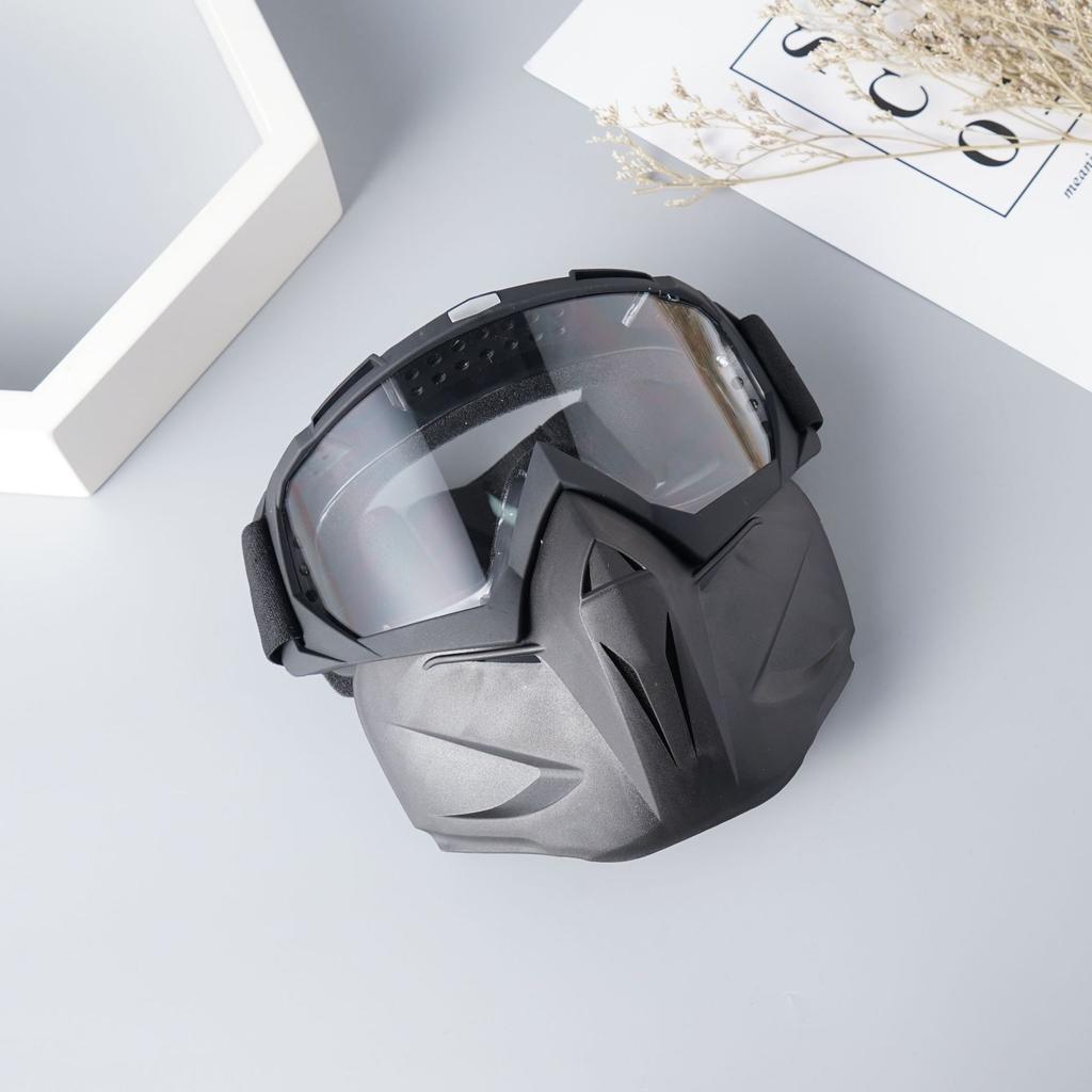 Motorcycle Personality Mask Outdoor CS Tactical Mask Motorcycle Off-Road Windshield Helmet Eyepiece