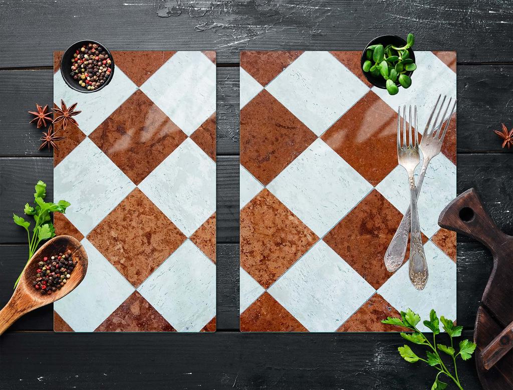 SZKLANA PŁYTA OCHRONNA NA KUCHENKĘ 70x52 MOZAIKA