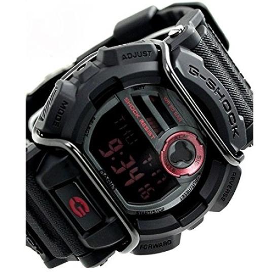 Protector 20 ATM Water Resistant Digital Plastic Strap Watch for Men G-SHOCK (GD-400-1, GD-400-2, GD-400-3, GD-400-4, GD-400-9) (G-400-1 (Black))