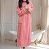 Women's Long Warm Nightgown - Cute, Cozy, Cold-Proof, Full-Body Bathrobe for Autumn/Winter
