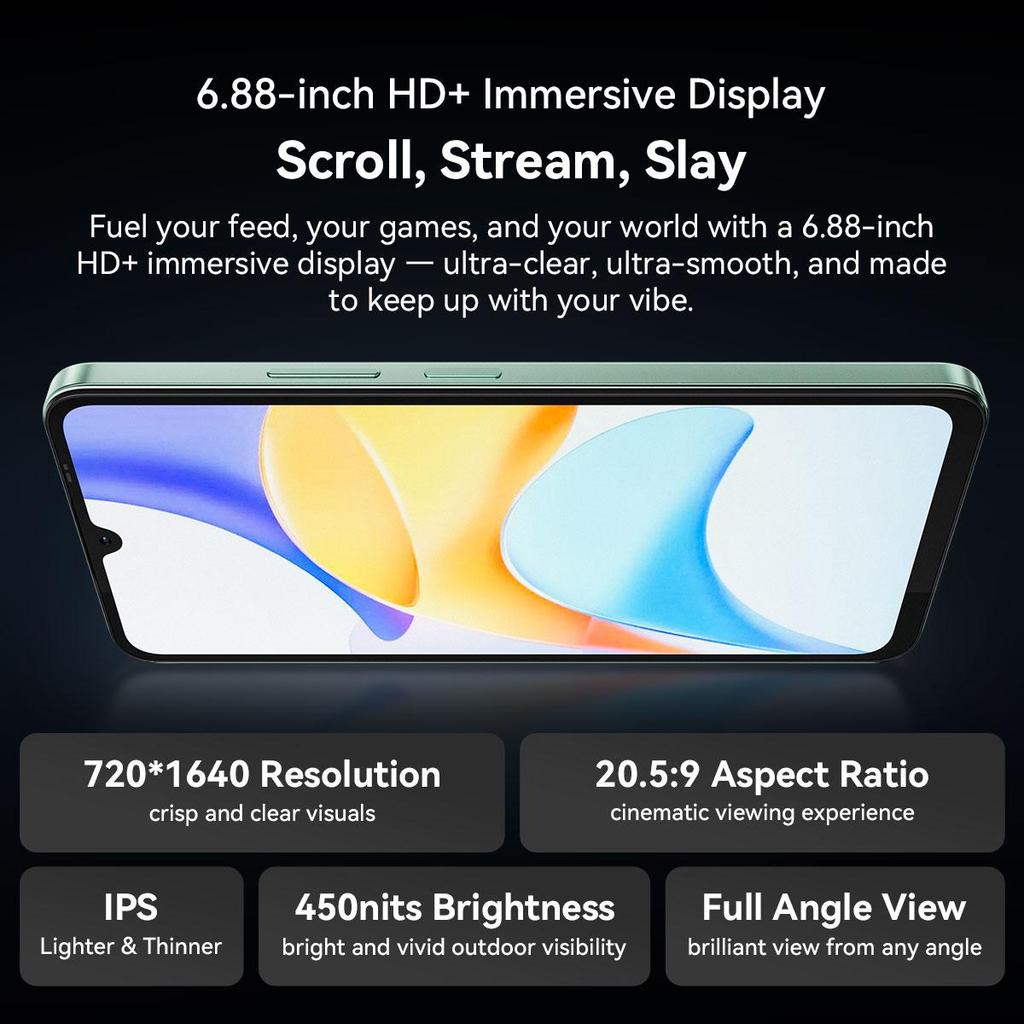 Blackview SHARK 6 5G 6,88 tolli NFC Android 15 5G 8+16GB/128GB 120HZ nutitelefon