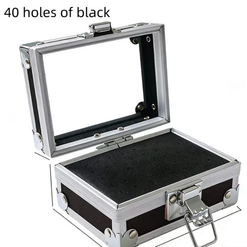 25/40/50 Löcher Schleifkopf Bit Aufbewahrungsbox Einzigartiges Design Leerer Nageltischbohrer Bits Organizer Halter Behälter Nageltischbohrer Display