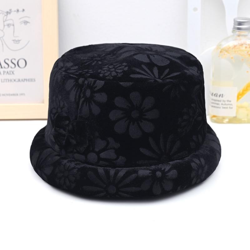 Fleece Warm Winter Hat Golden Velvet Old Lady Sponge Ring Basin Hat Female Old Lady Thickened Hat