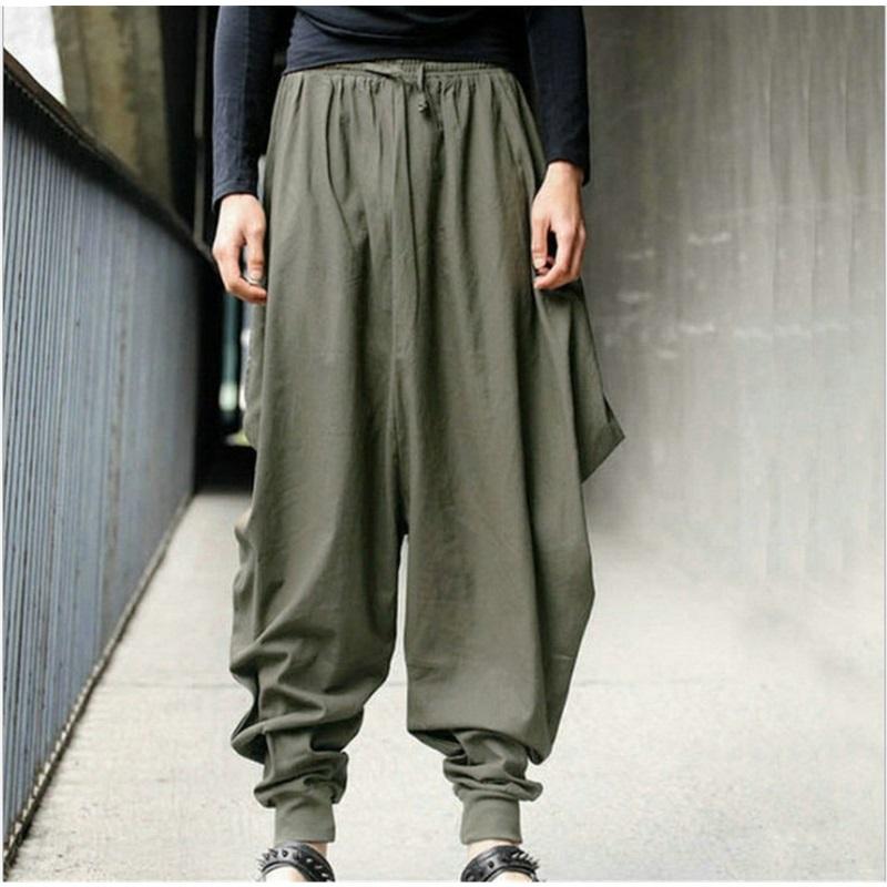 Spring Versatile Straight Wide Leg Pants Vintage Loose Harlem Pants