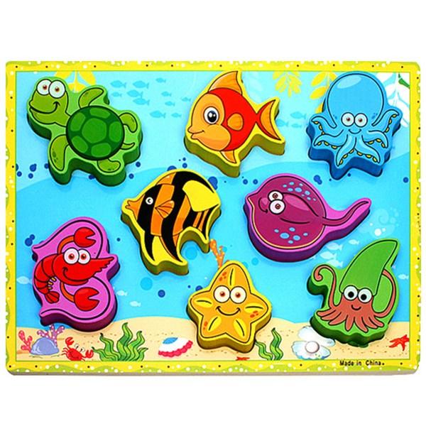 

Woodbell Sea Sea, 1 Puzzle, 7 Pieces, Korea Best Toddler Puzzle