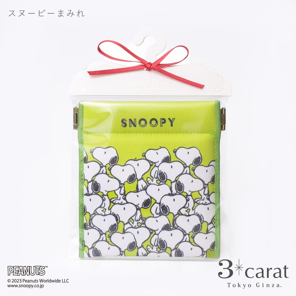 3carat PEANUTS Candy Pouch 2nd Edition 4 Types Snoopy Goods Character Jewelry Pouch Pouch Accessory Case Candy Case In (Covered Snoopy)
