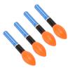 4pcs Bobber Light Glow Sticks Reusable Bulb Type Electronic Fishing Floats Light Stick for Night Fishing Red