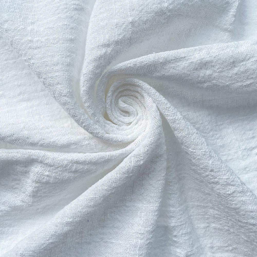 60x45CM Summer Crepe Slub Fashion Thin Linen Cotton Fabric Eco-friendly Soft Breathable DIY Handmade Sewing Craft Making Clothes