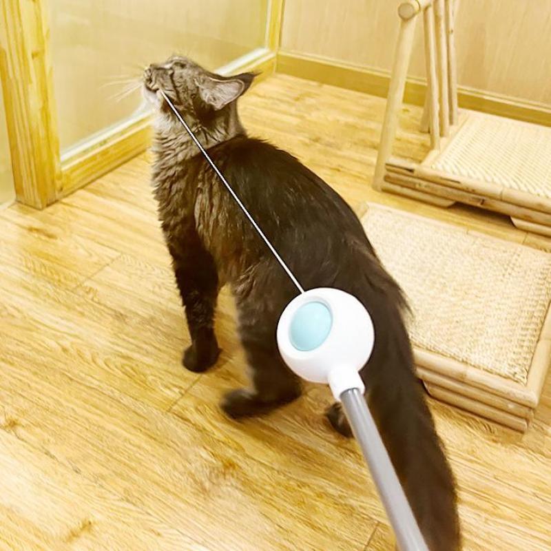 1/3Pcs Laser Small Bell Cat Feather Wand Cat Teaser Stick Telescopic Stick Fun Indoor Play And Exercise Cat Pet Interactive Toy