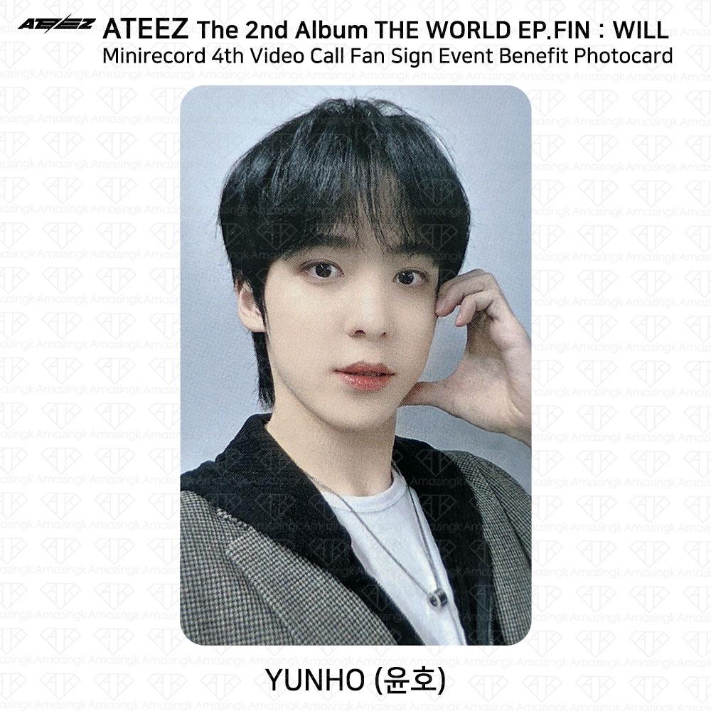 ATEEZ THE WORLD EP.FIN WILL Minirecord 4. konferencja wideo z korzyścią dla fotokarty