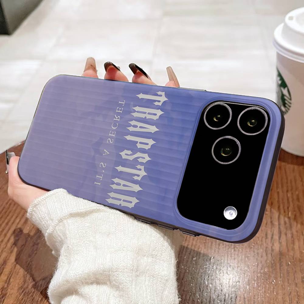T-Trapstars Soft Corrugated Phone Case For IPhone 11 12 13 14 15 16 17 Pro Max Plus Pro Shockproof Cover