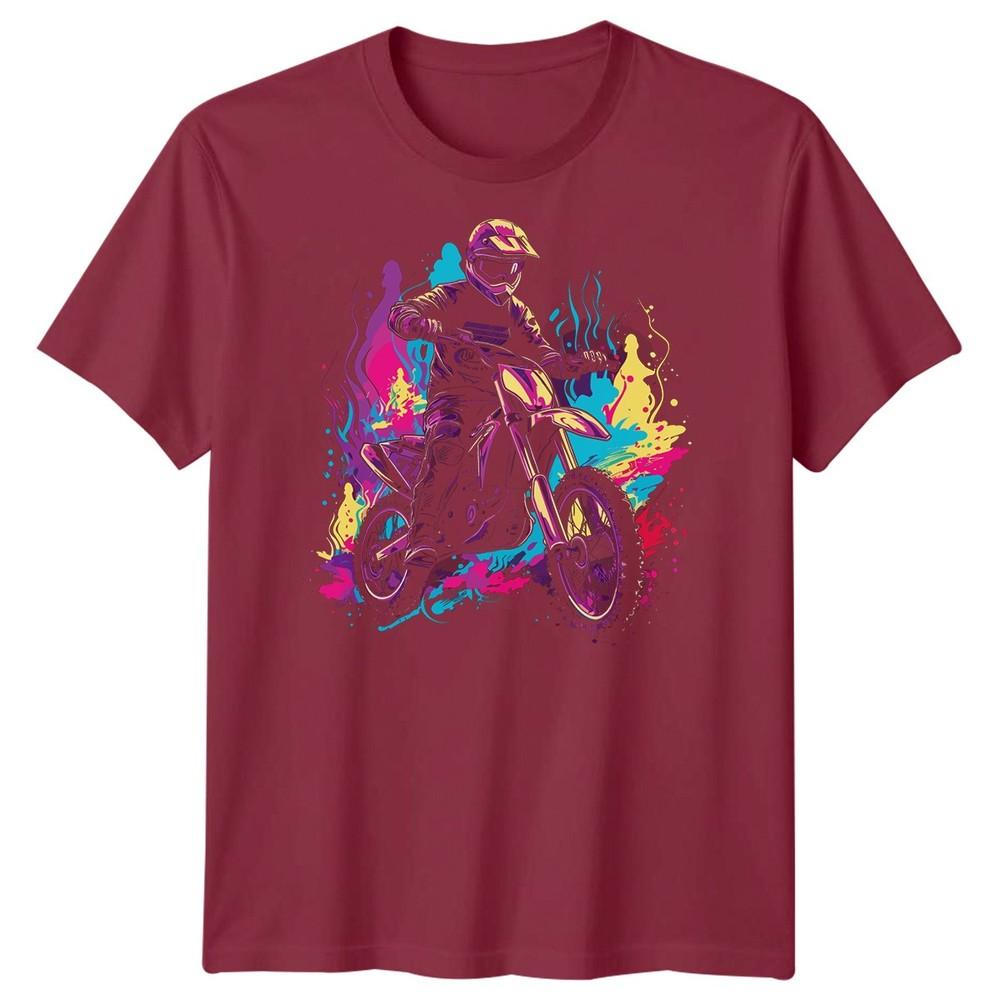 Motocross Rider Dirt Bike Sports Unisexs TShirt Extreme Action