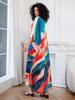 European & American Plus Size Printed Beach Cover-up Dress