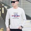 2025 Höst/Vinter Trendigt Herrmärke Bokstavstryck Långärmad Rundhalsad T-shirt