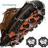 Crampones de Hielo de Acero Inoxidable de 8/10 Dientes para Exteriores: Cubiertas antideslizantes para raquetas de nieve para escalada y senderismo