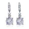 1set/3pcs (Necklace + Earrings) Fashion Temperament Bridal Round Zircon Crystal Earrings Necklace Set, Alloy Jewelry Set