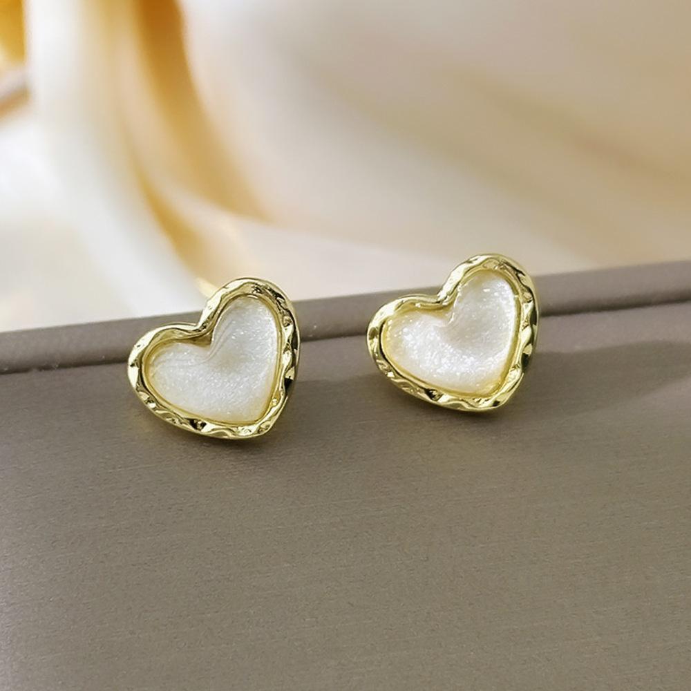 Boucles d'oreilles clous Petite Perle Aiguille Argent Tempérament Haut de gamme Géométriques Boucles d'oreilles pour Trou d'oreille Mignonnes Serties de Diamants Boucles d'oreilles Personnalisées