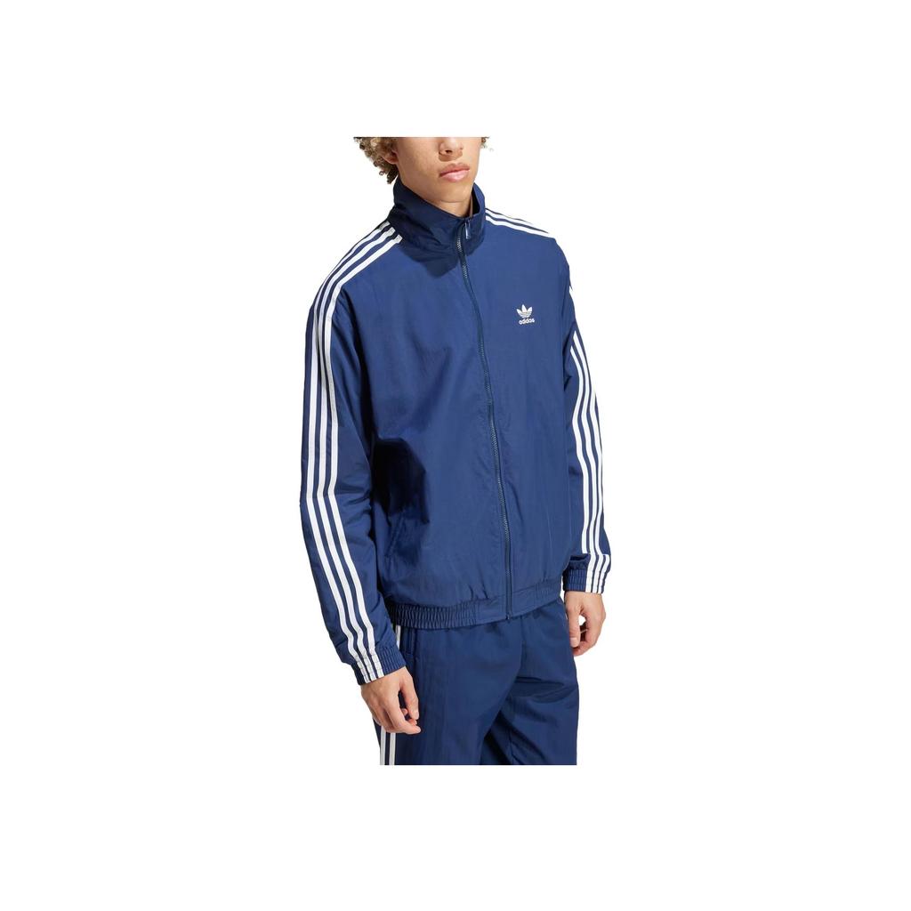 Adidas Originals Adicolor Woven Firebird Track Jacket With Stand Collar And Full Zip Men Tops Navy IT2492