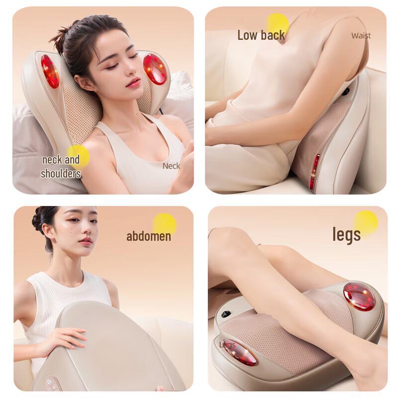 Auxiliary Lumbar & Neck Massage Cushion