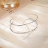Cazador Gold Plated Trendy Cuff Bracelets for Women Stainless Steel Jewelry Waterproof Adjustable Bracelet Party Birthday Gift
