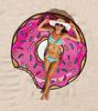 Hamburgers Donuts Fashionable Pizza Design Beach Towels Suitable For Daily Use