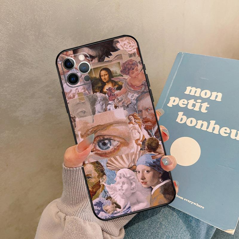 Renaissance Famous painting Collage Case For iPhone 17 Air 16 15 14 13 11 12 Pro Max 13 mini XR 15 16 Plus 16e Back Cover Shell