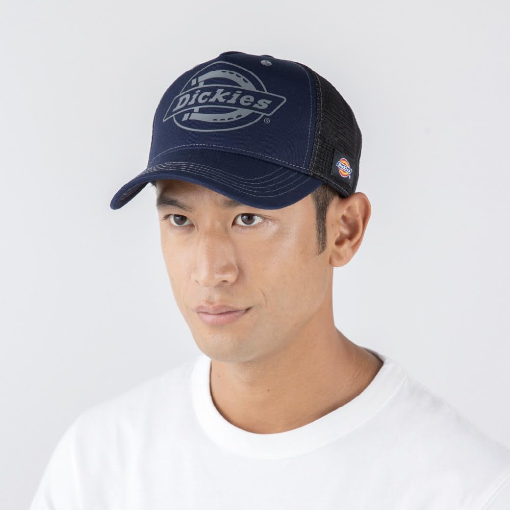 Cotton Work Mesh Cap Black F [Dickies] D-8232 Type-B (Builder)