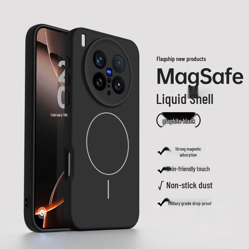 NEYAA Magnetic Liquid Silicone Phone Case for Vivo X-Series