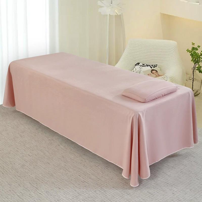 

120x230cm for Beauty Salon Skin-Friendly Massage Table Cover Comfortable with Hole Solid Color Bed Cover Massage Table Sheet 120*230cm