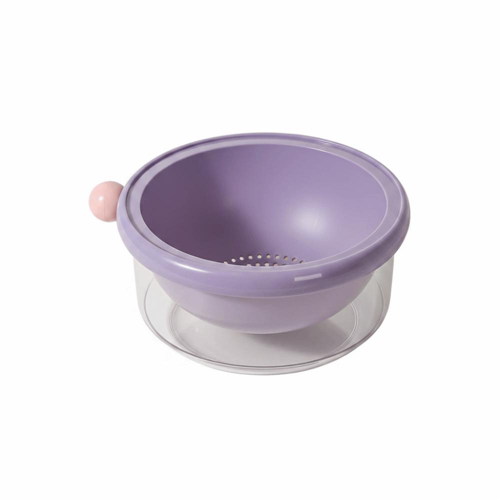Thickened Double-Layer Drain Basket Food Grade Fruit Washing Basket Berry Cleaning