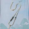 Adjustable Thin Women's Hetian Jade Clavicle Pendant Necklace