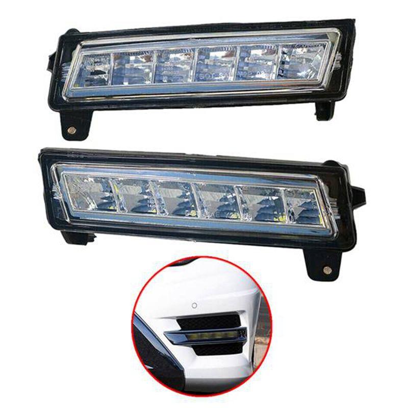 NOVO-Luz de Nevoeiro LED DRL para Carro Para ML GL GLK W164 X164 X204 Lâmpada de Condução Luz Diurna Lâmpada de Para-choque