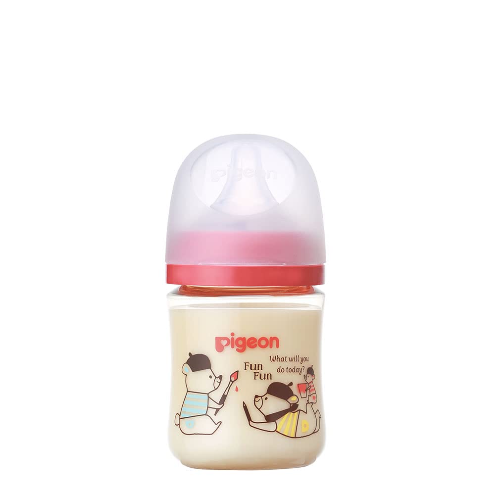 Pigeon Breastmilk Feeling Baby Bottle 160ml 0 months and up High quality plastic Bear Used in medical institutions Lightweight and unbreakable