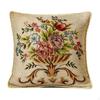 Embroidered Throw Pillow Cover,Decorative Square Cushion Cover Comfortable Floral Case