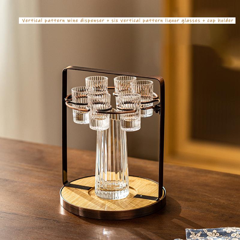 6oz Creative Shot Glass Set, Light Luxury Liquor Dispenser, Ideal For Party, Home Bar, Outdoor Camping, Unique Drinkware