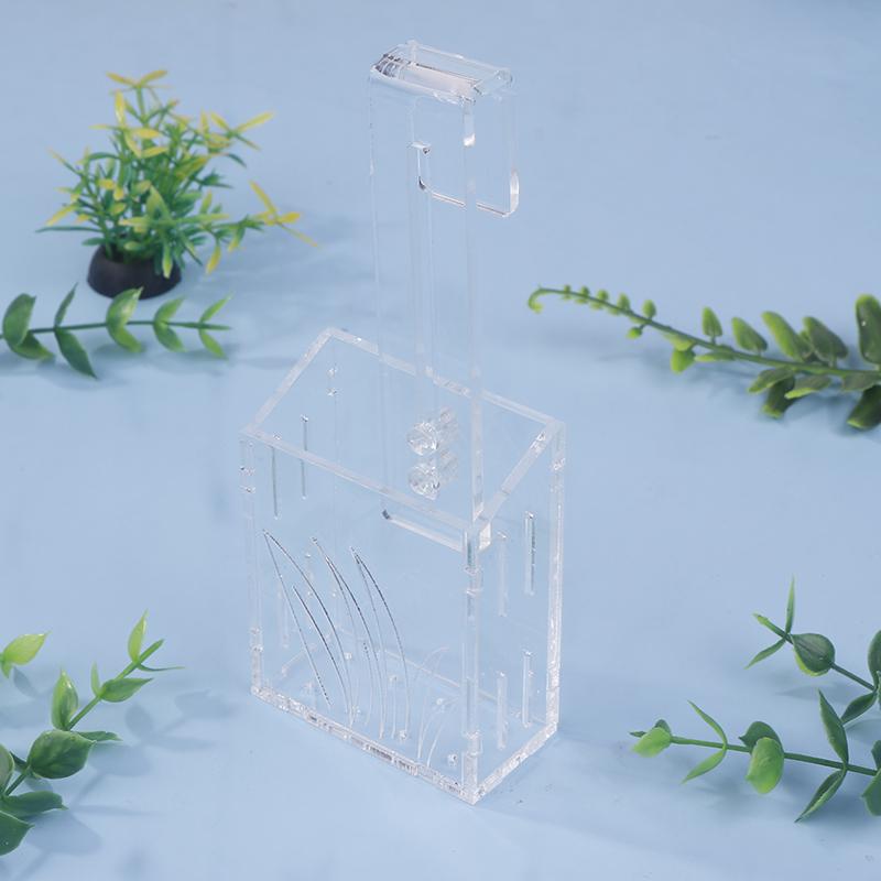 Hook Fish Tank Water Planter Hanging Aquarium Plant Holder Transparent Acrylic Water Plant Container For Fish Tank Landscape