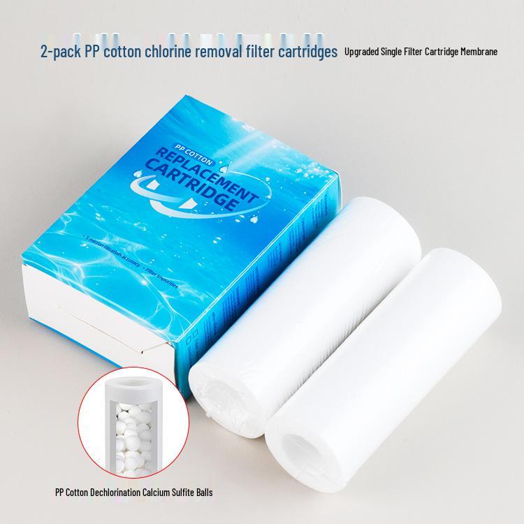 Set Purificatore d'Acqua per la Casa Transfrontaliero: Filtri per Doccia, Lavatrice, WC con Nucleo Sostituibile in Cotone PP