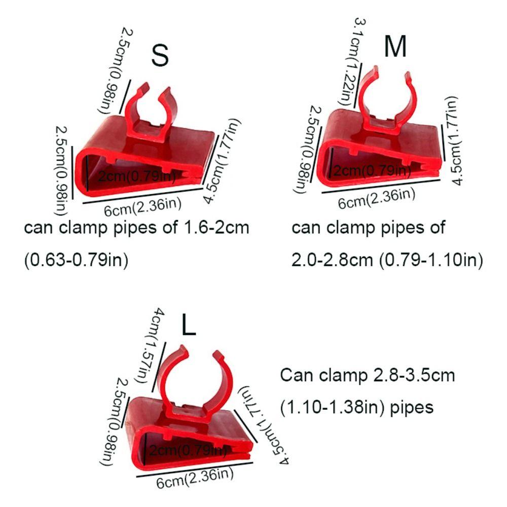 5pcs/set Adjustable Fishbowl Light Fixed Clip Plastic Lamp Tube Clip Aquarium Lamp Buckle  Aquarium