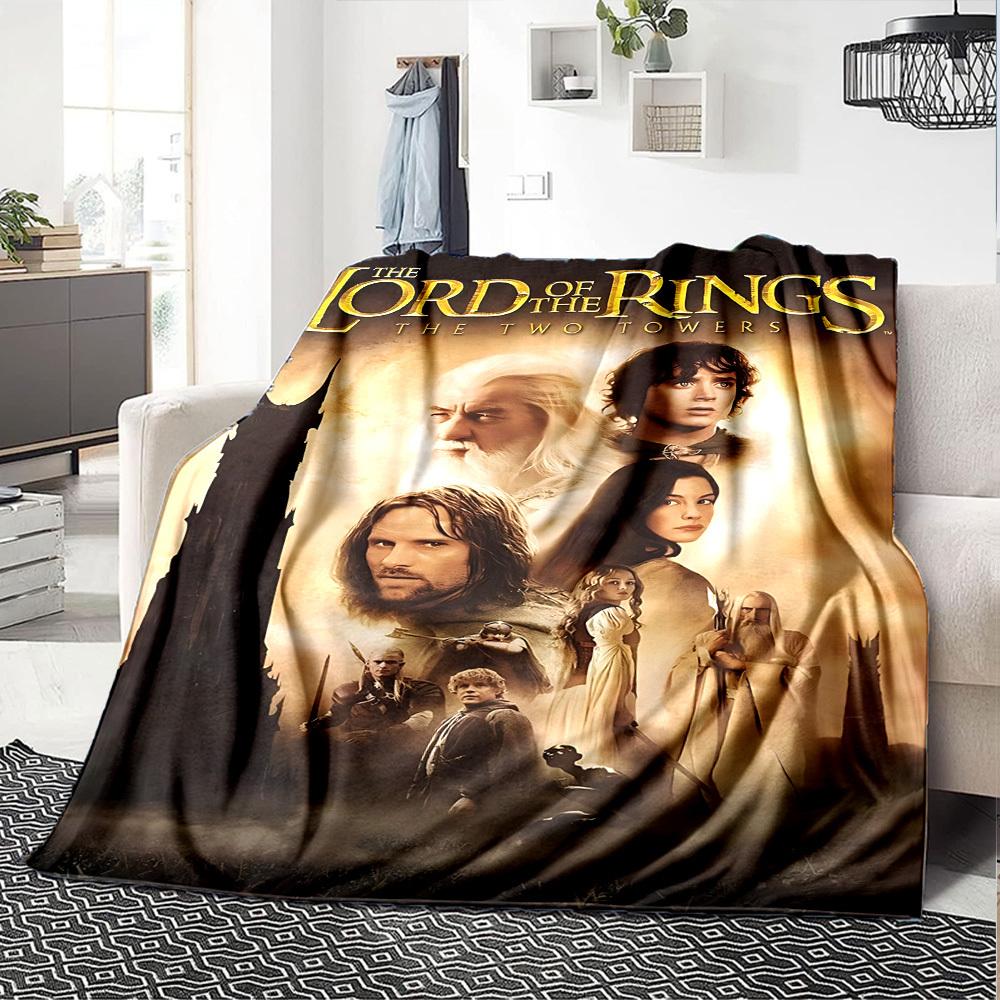 1pc Lord of the Rings Two Towers Flannel Blanket Soft Warm Throw for Home, Office, Travel, All-Season Cozy Bedding GiftL1123
